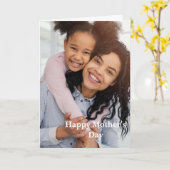 Moederdag wenskaart kaart (Gele Bloem)