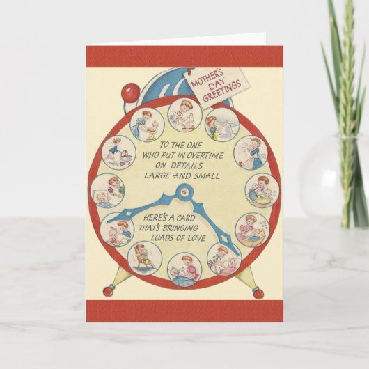 Moederdag Wenskaart Kaart (Voorkant)