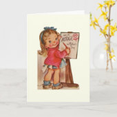 Moederdag Wenskaart Kaart (Gele Bloem)