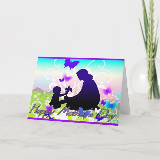 Moederdag Wenskaart Kaart (Voorkant)