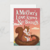 Moederdag Wenskaarten Bedankkaart (Voorkant / Achterkant)