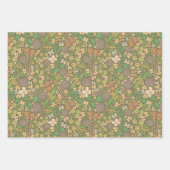 Moederdag White Butterflies Oranje Flowers Inpakpapier Vel (Voorkant)