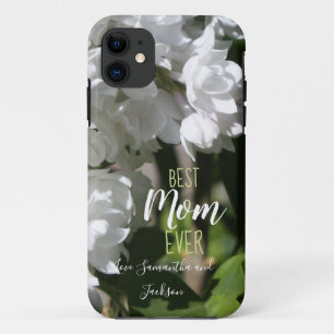 Moederdag White Lilacs Best Mam Ever iPhone 11 Hoesje