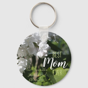 Moederdag White Lilacs Best Mam Ever Sleutelhanger