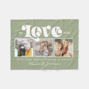 Moederdag Wij houden van Jou Mama Familie Fotocoll Fleece Deken