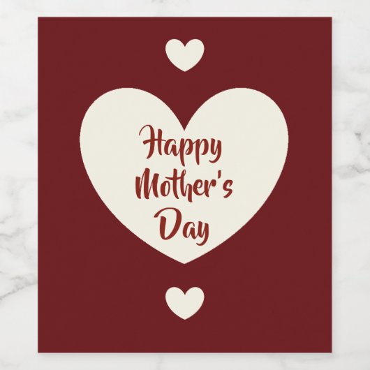 Moederdag Wijnflesetiketten Wijn Etiket (Enkel label)