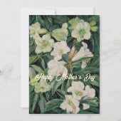 Moederdag Witte Bloemen Feestdagenkaart (Voorkant)