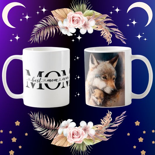Moederdag Wolf Baby prachtige klassieke cadeaus Koffiemok