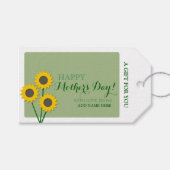 Moederdag Zonbloemen Cadeaulabel (Voorkant (Horizontaal))