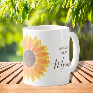 Moederdag Zonnebloem De beste moeder van de wereld Koffiemok