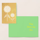 Moederdag Zonnebloemen Op Maat Folie Kaarten (Display)