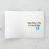 Moederdag zonnebril op ananas kaart (Binnen)