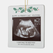 Moederdag Zwangerschap Ultrasound Grandma Keramisch Ornament (Links)