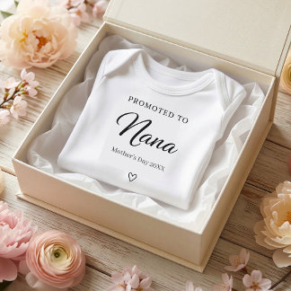 Moederdag zwangerschaps onthulling cadeau voor oma romper