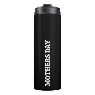Moederdag Zwart & Wit Script Maatwerk Thermosbeker