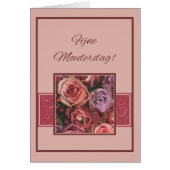 Moederdagblad nederlandse Rozen & stripes Moederda (Voorkant)