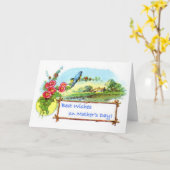 Moederdagen en vogels kaart (Gele Bloem)