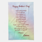 Moederdaggedicht ontwerp theedoek (Verticaal)