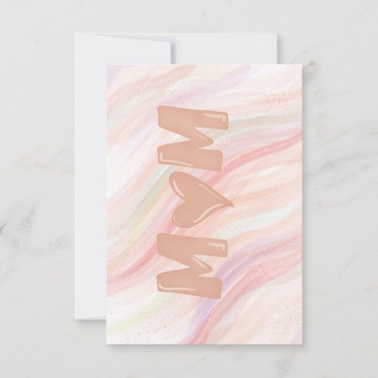 Moederdagkaart Bedankkaart (Voorkant)