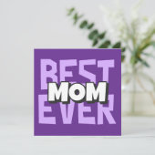 Moederdagkaart – Beste moeder ooit Feestdagenkaart (Staand voorkant)