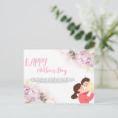 Moederdagkaart Briefkaart (Staand voorkant)