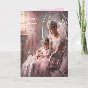 Moederdagkaart eerste babymeisje feestdagen kaart