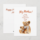 Moederdagkaart Feestdagenkaart (Voorkant / Achterkant)