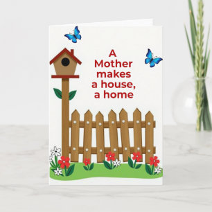 Moederdagkaart 'Home Sweet Home' Kaart