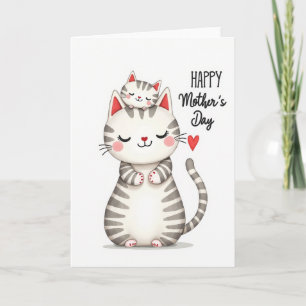 Moederdagkaart met katten kaart