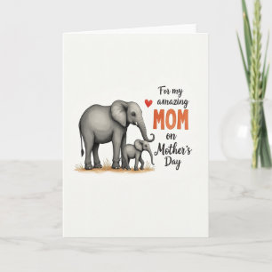 Moederdagkaart Olifant Moeder Kaart