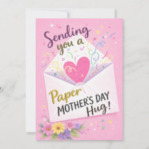 Moederdagkaart, Paper Hug Kaart
