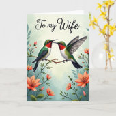 Moederdagkaart Ruby Throat Kaart (Gele Bloem)