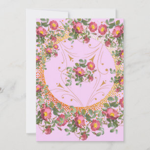 Moederdagkaart Vintage Bloemen Feestdagenkaart