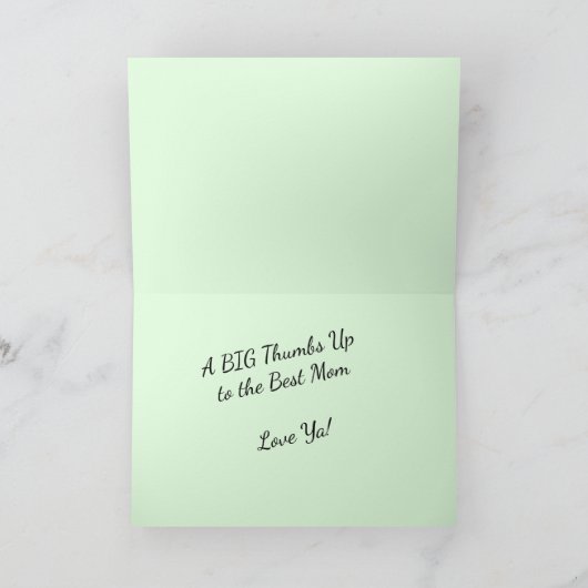 Moederdagkaart voor de beste moeder ter wereld - o kaart (Binnen)