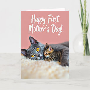 Moederdagkaart voor kattenliefhebbers kaart