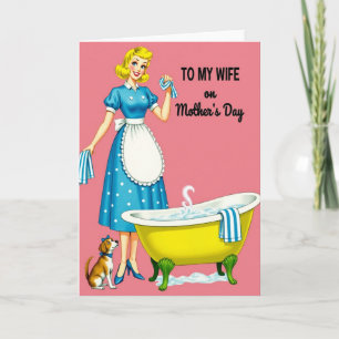 Moederdagkaart voor liefhebbende echtgenote kaart