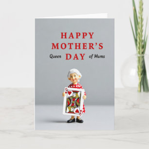 Moederdagkaart voor lieve koningin-moeder kaart