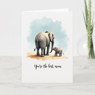 Moederdagkaart Zachte Olifant Moeders Kaart