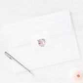 moederdagstichter vierkante sticker (Envelop)