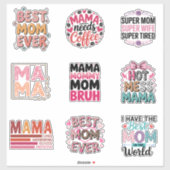 Moederdagstickers Sticker (Vel)