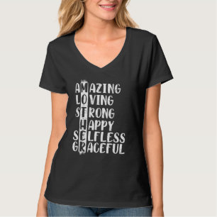Moederdefinitie ongelofelijk liefhebbend sterke Ha T-shirt