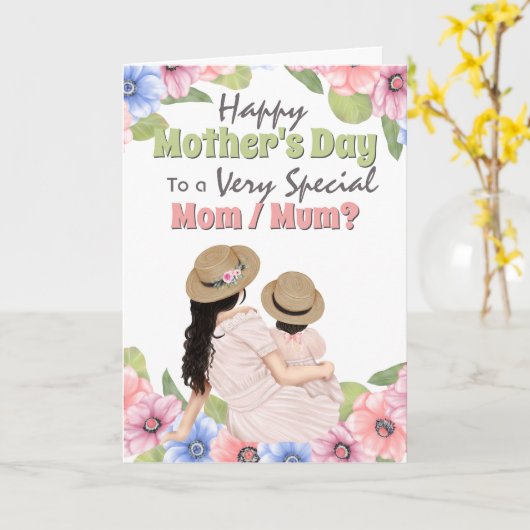 Moederdochter stro petten weide kaart (Gele Bloem)