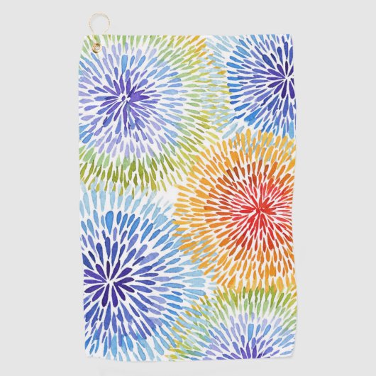 Moederdye-bursts Golfhanddoek (Voorkant)