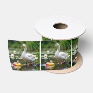 Moedergans met Baby Gosling Lint
