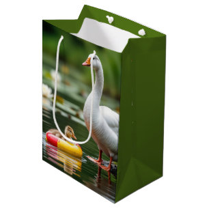 Moedergans met Baby Gosling Medium Cadeauzakje