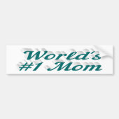 Moedergroene tekst bumpersticker (Voorkant)