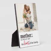 Moederhart van de familiefotofstand fotoplaat (Zijkant)