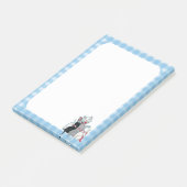  moederkat Drie Kittens Roze Bogen Post-it® Notes (Schuin)