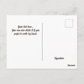 Moederkat en haar kleine katje - Moederdag Briefkaart (Achterkant)