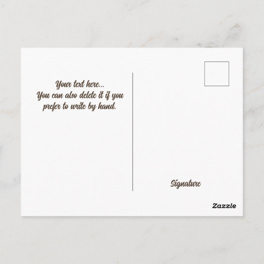 Moederkat en haar kleine katje - Moederdag Briefkaart (Achterkant)